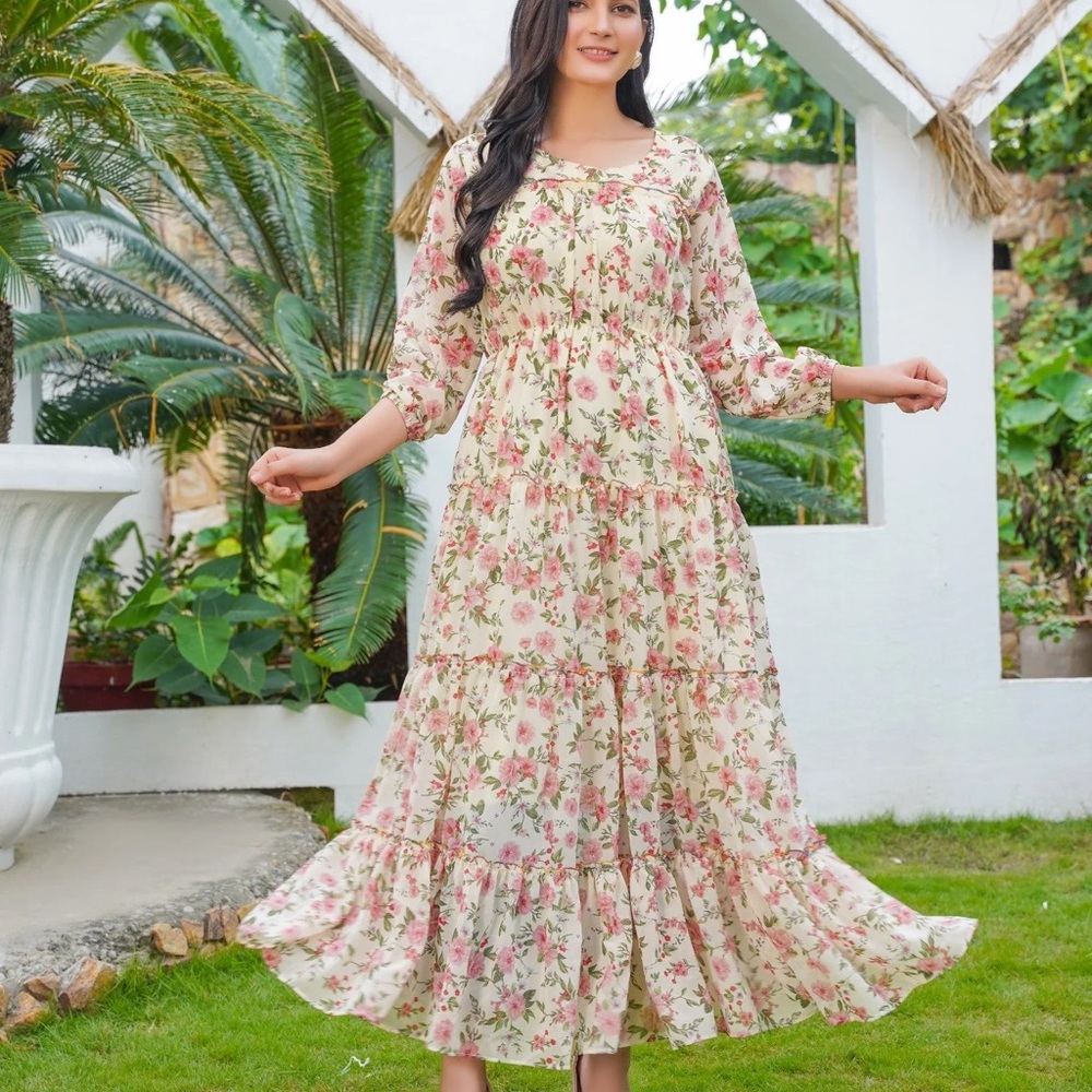 Floral Print Maxi Dress
